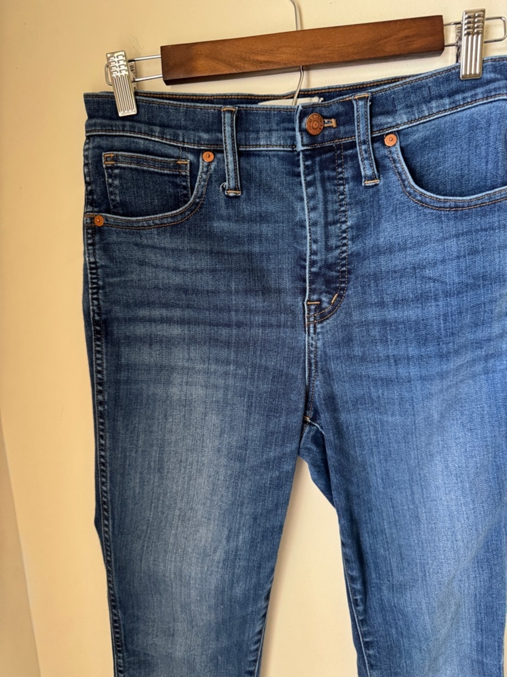 Madewell High Rise Skinny Jeans in Medium Blue Wash Size 28 - Picture 2 of 11